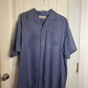 Tommy Bahama Men's Casual Blue Button Down Shirt
